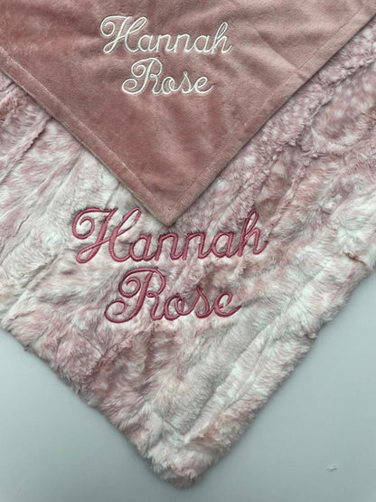 Dusty Pink/Gray (with embroidery)