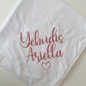 Embroidered Swaddle Blankets