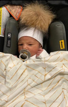 Load image into Gallery viewer, Gold Marble Swaddle - The Gifted Baby NY