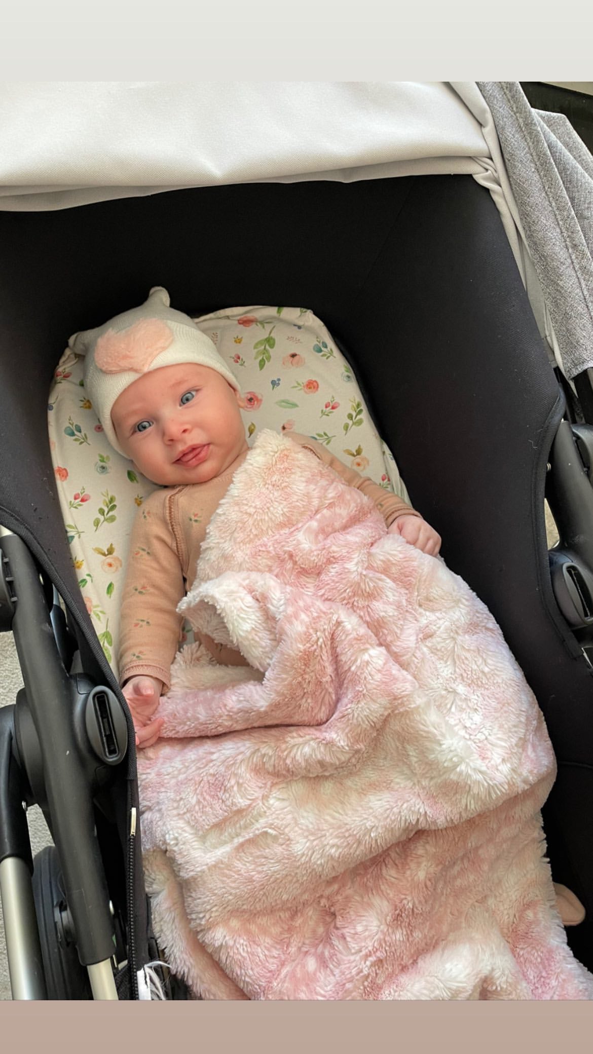 Pink Leopard Stroller Blanket