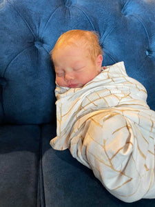 Gold Marble Swaddle