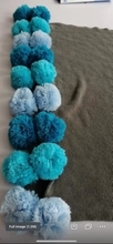 Load image into Gallery viewer, Blue Ombré Pompom Blanket - The Gifted Baby NY