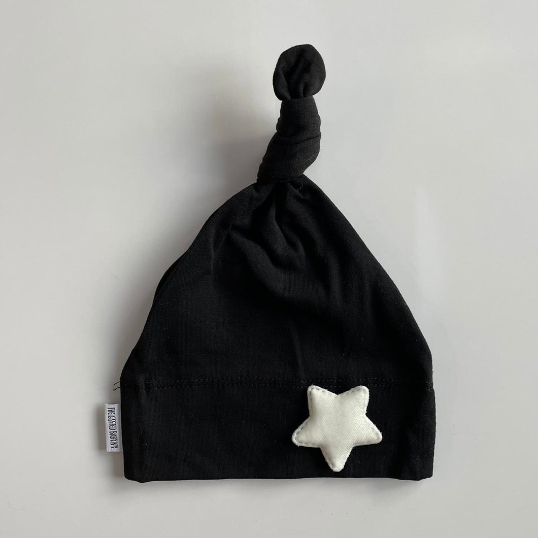Black Hat White Velvet Star