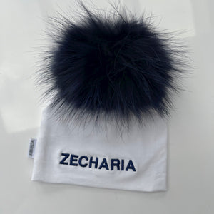 Zecharia Embroidered Hat 3/6 With Pompom