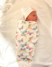 Load image into Gallery viewer, Butterfly Printed Swaddle