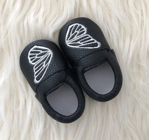 Black Butterfly Moccs - The Gifted Baby NY