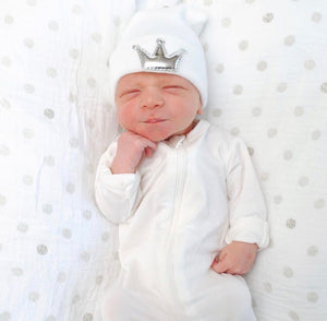 Metallic Crown Hospital Hat - The Gifted Baby NY