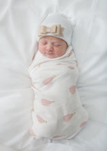 Load image into Gallery viewer, Leather Bow Hospital Hat - The Gifted Baby NY