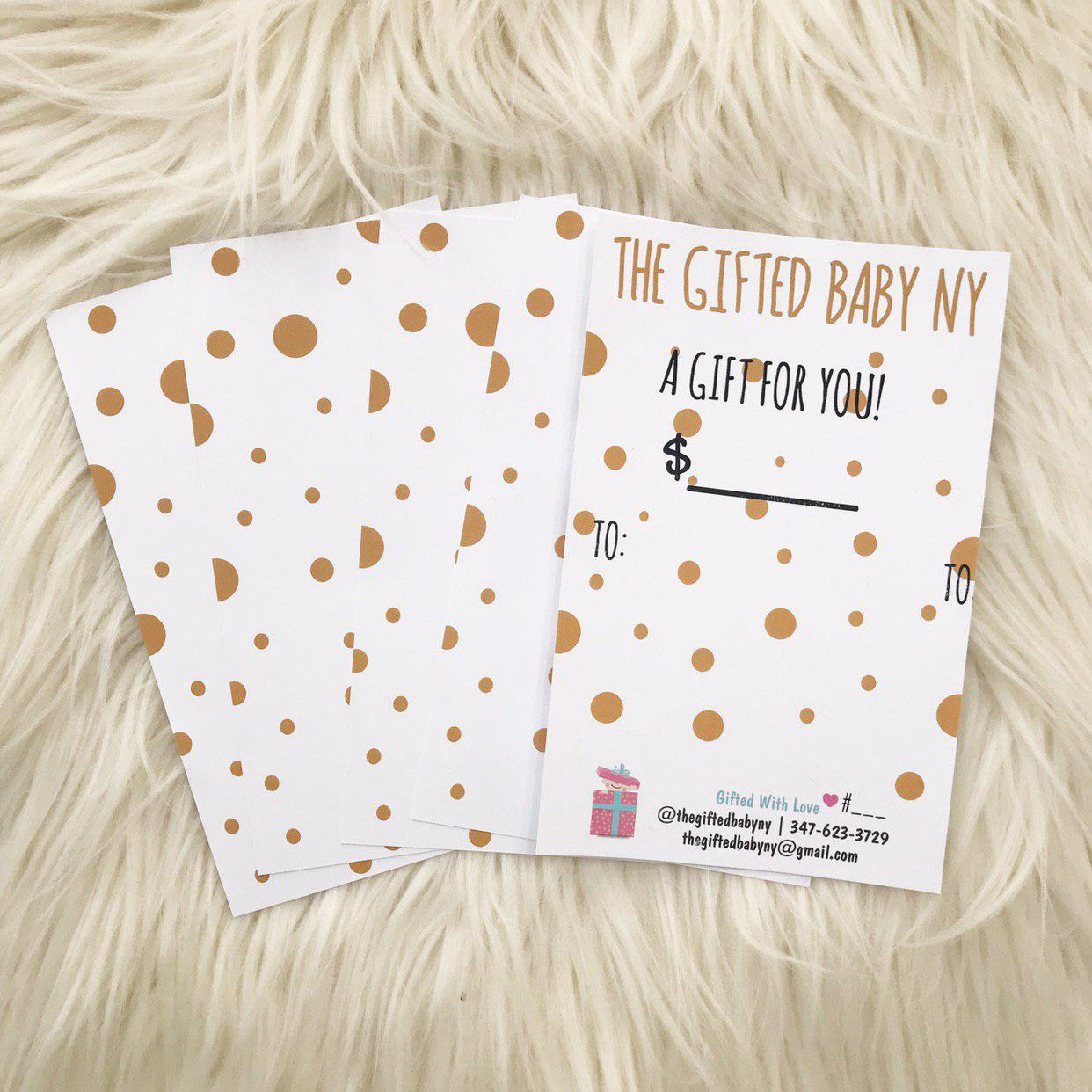 Gift Cards - The Gifted Baby NY