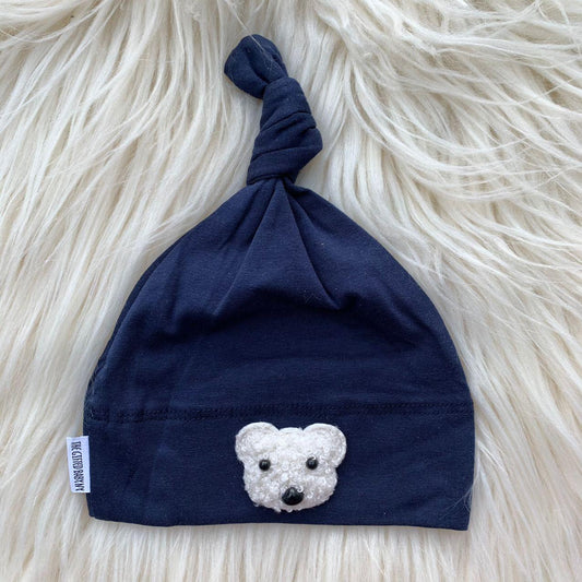 Navy Hat White Teddy - The Gifted Baby NY